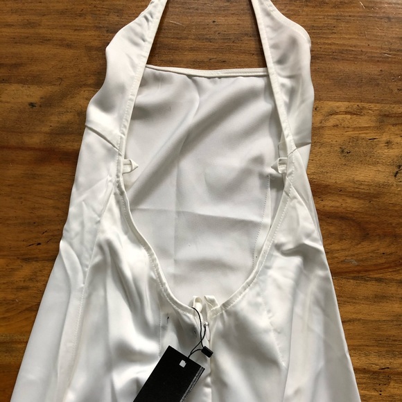 NWT NastyGal Satin Strappy Dress - Picture 6 of 8